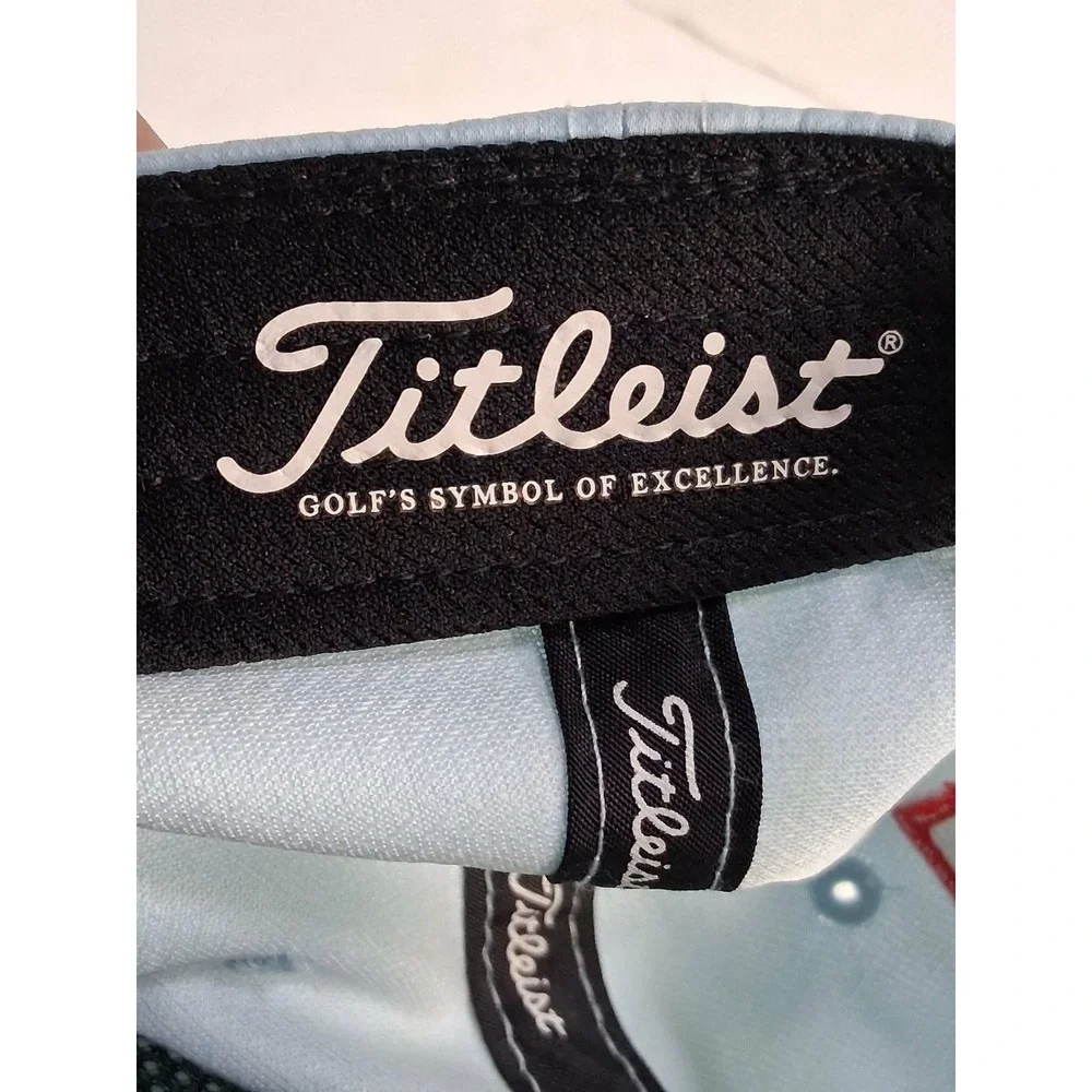 Titleist Pro V1 Golf Cap Hat Light Blue FJ Logo Adjustable‎ Strap